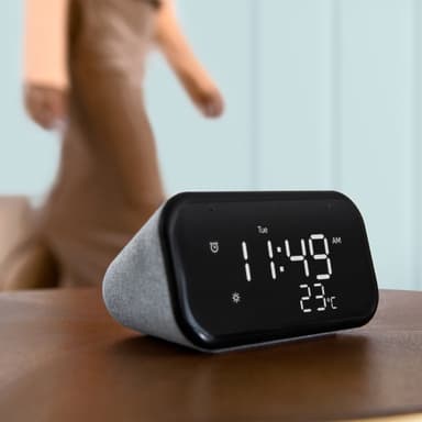 Lenovo Smart Clock Essential Google Assistant virtuaaliavustajalla