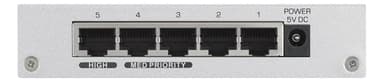 ZyXEL GS-105B, 5-portin Gigabit kytkin, metallia, hopea
