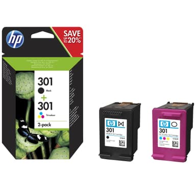 HP 301 mustekasetti (musta+kolmiväri)