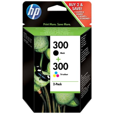HP 300 mustekasetti (musta+kolmiväri)