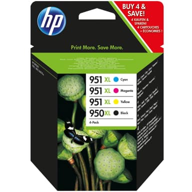 HP 950XL mustekasetti (4 värin monipakkaus)