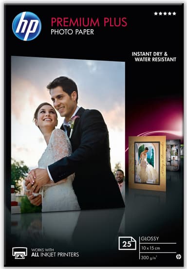 HP Premium Plus valokuvapaperi (25 kpl)