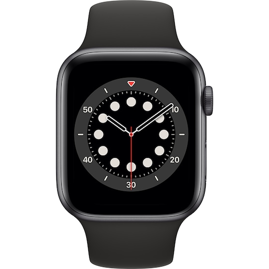 Apple Watch Series 6 44mm GPS (har. alumiini/mus. urheilura.)