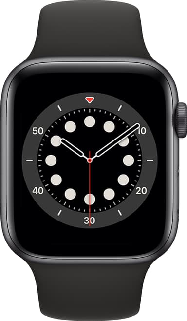 Apple Watch Series 6 44mm GPS (har. alumiini/mus. urheilura.)