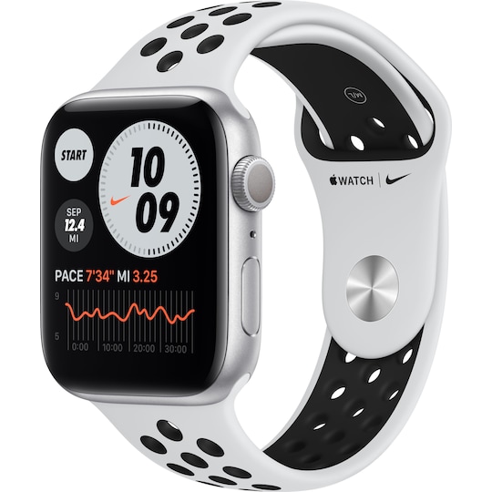 Apple Watch Nike Series 6 44mm GPS (hop. alu./Nike-ranneke)