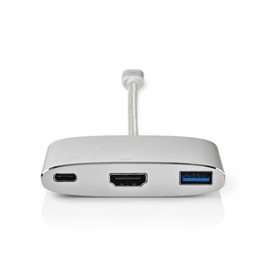 3-in-1 USB 3.0 -Sovitinkaapeli | Kullattu, 0,2 m | USB-Câ„¢-Urosliitäntä USB-Câ„¢-Na