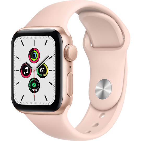Apple Watch SE 40mm GPS (kulta/hietapinkki urheiluranneke)
