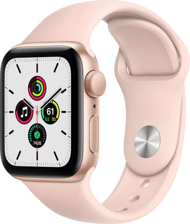 Apple Watch SE 40mm GPS (kulta/hietapinkki urheiluranneke)