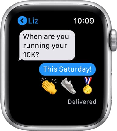 Apple Watch SE 44mm GPS (hopea/valkoinen urheiluranneke)