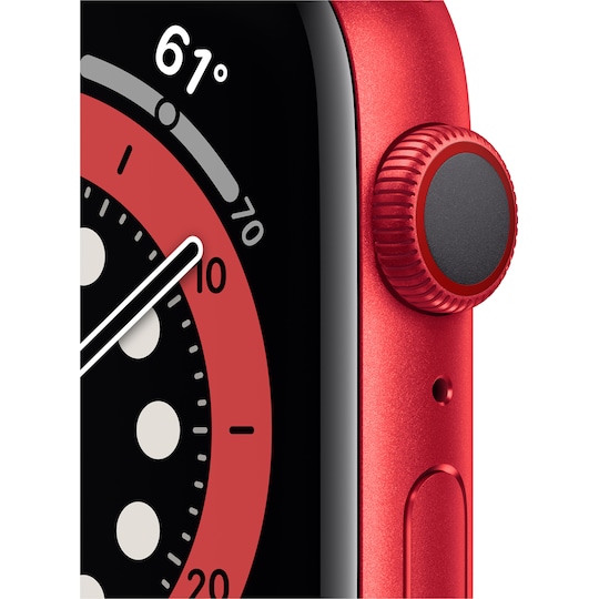 Apple Watch Series 6 44mm GPS+Cellular (pun. alumiini/pun. urheilura.)