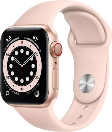 Apple Watch Series 6 40mm GPS+Cellular (kul. alumiini/pin. urheilura.)