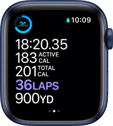 Apple Watch Series 6 44mm GPS (sin. alumiini/sin. urheilura.)