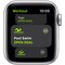 Apple Watch SE 40mm GPS (hopea/valkoinen urheiluranneke)