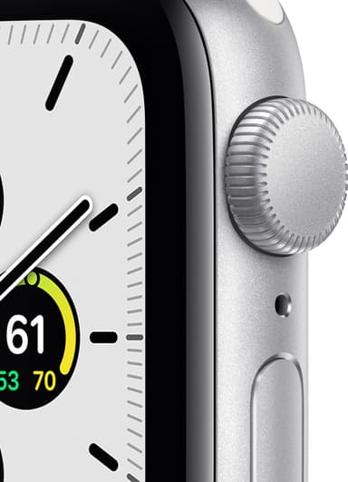 Apple Watch SE 40mm GPS (hopea/valkoinen urheiluranneke)