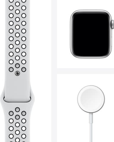 Apple Watch Nike Series 6 40mm GPS+Cellular (hop. alu./Nike-ranneke)