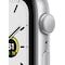 Apple Watch SE 44mm GPS (hopea/valkoinen urheiluranneke)