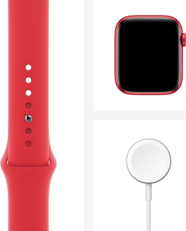 Apple Watch Series 6 44mm GPS+Cellular (pun. alumiini/pun. urheilura.)