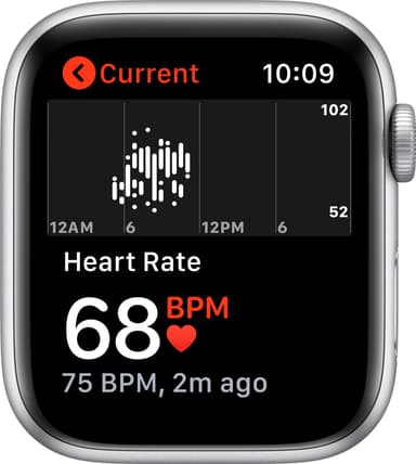 Apple Watch SE 44mm GPS (hopea/valkoinen urheiluranneke)