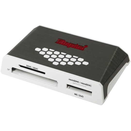 Kingston FCR-HS4 - Ulkoinen USB 3.0 muistikortinlukija, harmaa/valkoin
