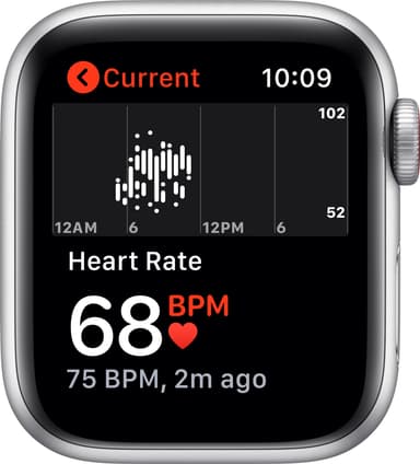 Apple Watch SE 40mm GPS+Cellular (hopea/valkoinen urheiluranneke)