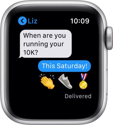 Apple Watch SE 40mm GPS+Cellular (hopea/valkoinen urheiluranneke)