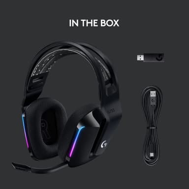 Logitech G733 Lightspeed RGB pelikuulokkeet (musta)