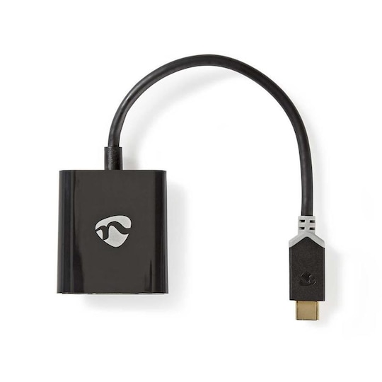 USB Type-C -Sovitinkaapeli | Type-C, Uros - VGA, Naaras | 0,2 m | Antrasiitti