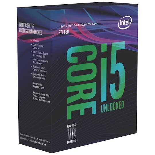 Intel Core i5-8600K prosessori (box)