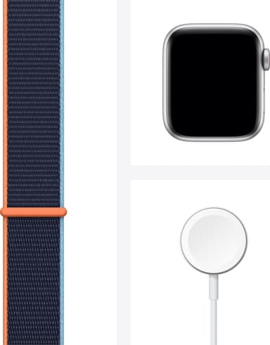 Apple Watch SE 40mm GPS+Cellular (hopea/sininen sport loop)