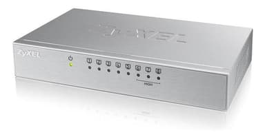 ZyXEL ES-108A v3, 8 Portin kytkin, 10/100Mbps, alumiini, gray