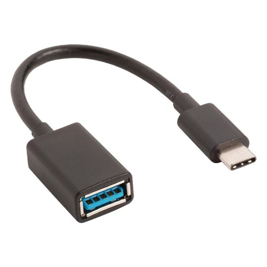 USB 3.0 Kaapeli USB-C Uros - USB A Naaras 0.15 m Musta