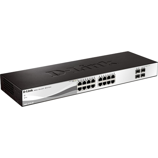 D-Link 16x 10/100/1000 Base-T ports with 4 x 1000Base-T /SFP port