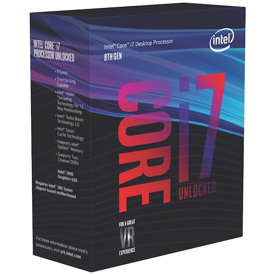 Intel Core i7-8700K prosessori (box)