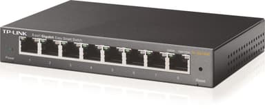 TP-LINK, verkkokytkin, Easy smart 8x10/100/1000Mbps, RJ45, metalli