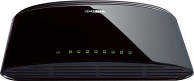 D-Link kytkin 8x10/100Mbps, NWay, uplink, pöytämalli