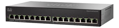 Cisco Small Business Gigabit Switch, 16 porttia, työpöytämalli, musta