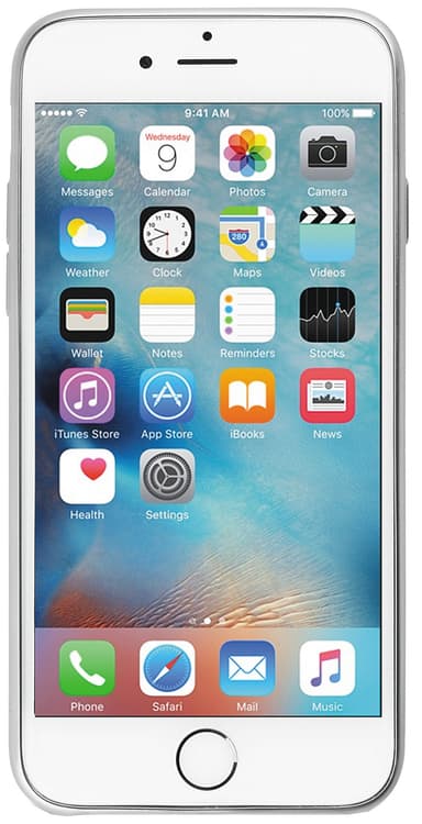 Puro iPhone 6/6s Satin Frame TPU suoja (hopea)