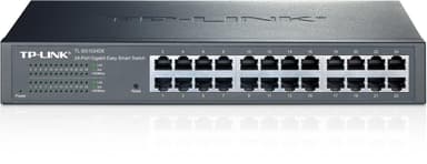 TP-LINK verkkokytkin, 24 porttia, 10/100/1000Mbps, RJ45, musta