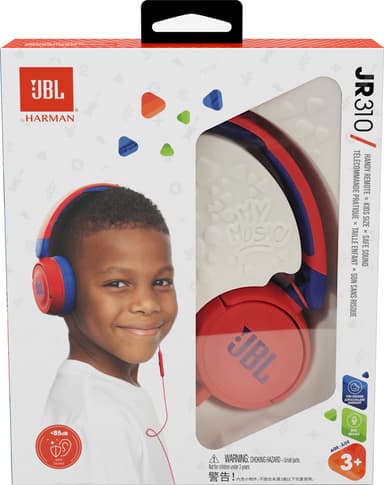 JBL Jr. 310 on-ear kuulokkeet (punainen)