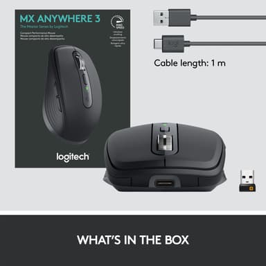 Logitech MX Anywhere 3 langaton hiiri (grafiitti)