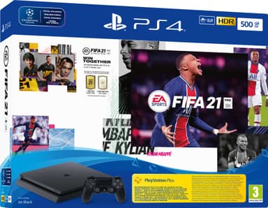 PlayStation 4 Slim 500 GB FIFA 21 pakkaus