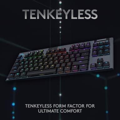 Logitech G915 Lightspeed langaton pelinäppäimistö ,GL Clicky kytkimet