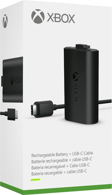 Microsoft Xbox ladattava akku + USB-C kaapeli