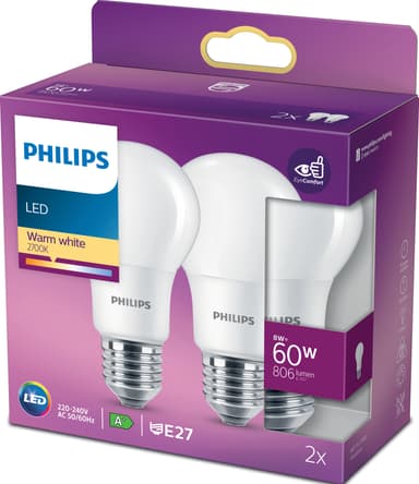 Philips LED lamppu 8 W E27