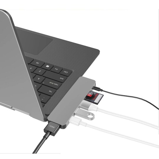 Hyperdrive Solo 7-in-1 multiadapteri MacBookille