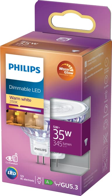 Philips LED spottilamppu 5 W GU5.3