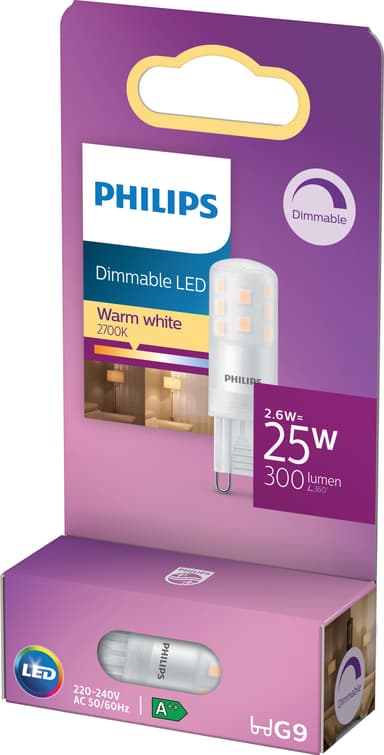 Philips LED spottilamppu 2,6 W G9