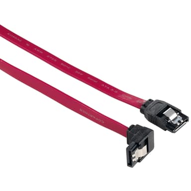 Hama SATA 3 kaapeli 60 cm - kulmalla (punainen)