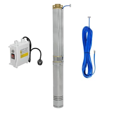 Syväkaivopumpulle hyvin pumppu uppopumppu putki pumppu 1100 W 9000 l / h 9,4 baarin