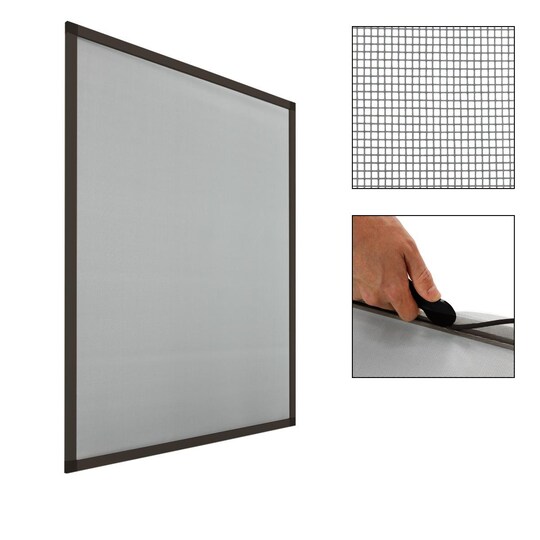 5 x fly screen alumiinikehys ruskea 100 x 120 cm 100 x 120 cm